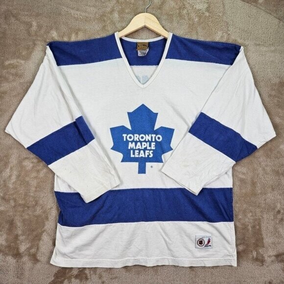Vintage Toronto Maple Leafs Shirt Doug Gilmour #93 Men's Size XL Long Sleeve NHL - Picture 1 of 16